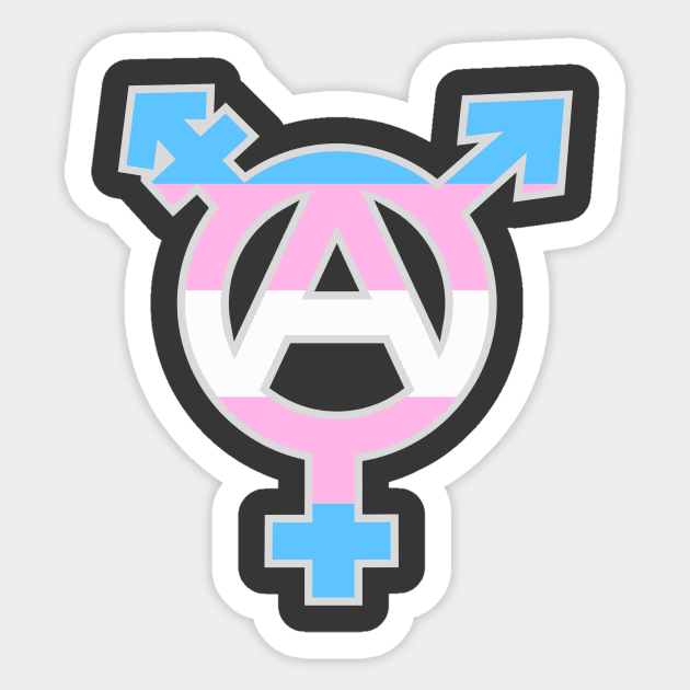 Anarcho-Transism Sticker by WallHaxx